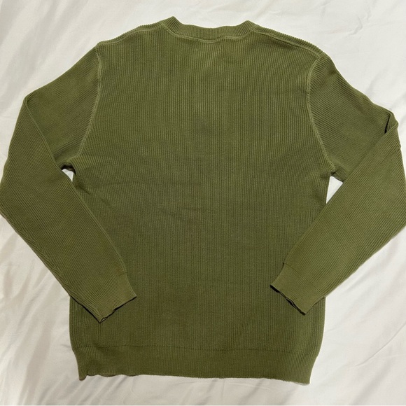 Eddie Bauer Men's Olive Green Crewneck Sweater - Picture 3 of 3